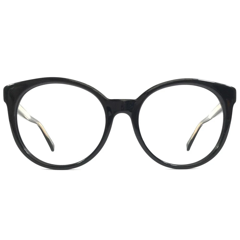 Gucci Eyeglasses Frames GG3820/S Y6C9O Black Gold Round Full Rim 54-19-140